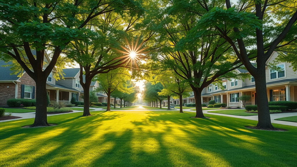 tree health assessment Kansas City well-maintained property with lush healthy trees