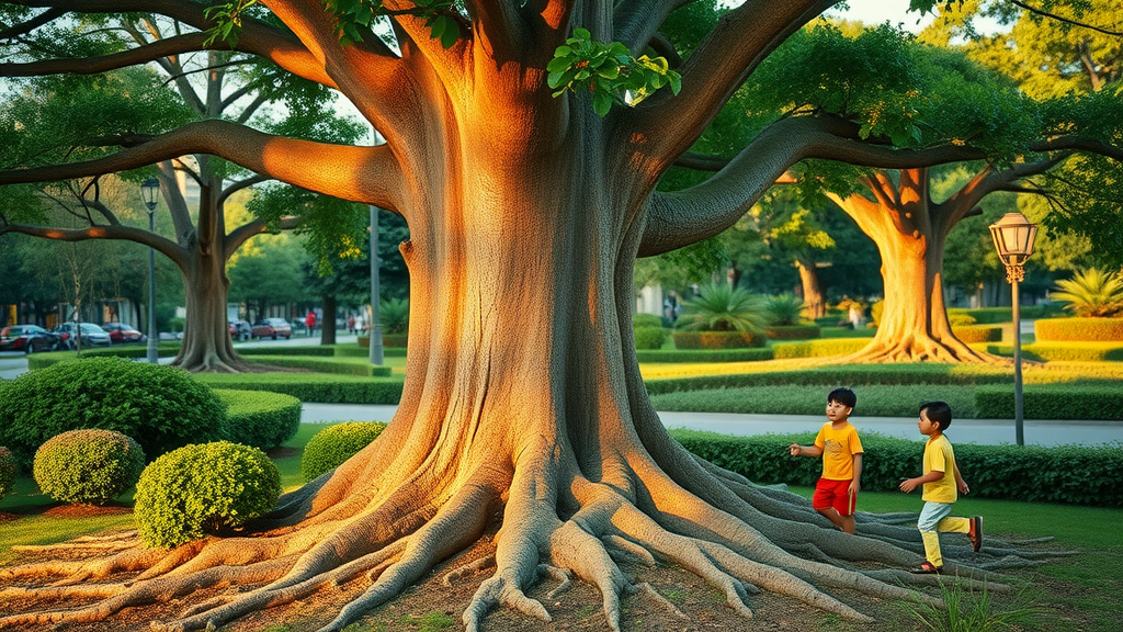 Thriving mature tree providing shade and beauty after proper planting