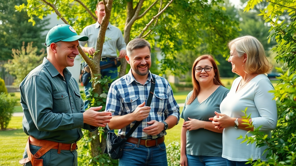 Certified arborist team providing professional tree risk assessment Kansas City with homeowner