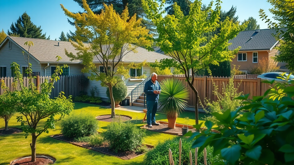 Choosing the right tree species and site for planting a tree in a suburban landscape