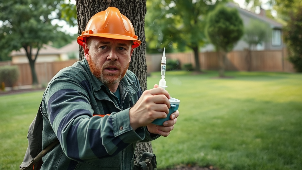 tree doctor kansas city systemic injection ash tree pest control for trees Kansas City professional service