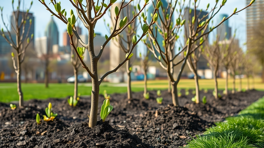 urban tree specialists Kansas City planting young urban trees best practices
